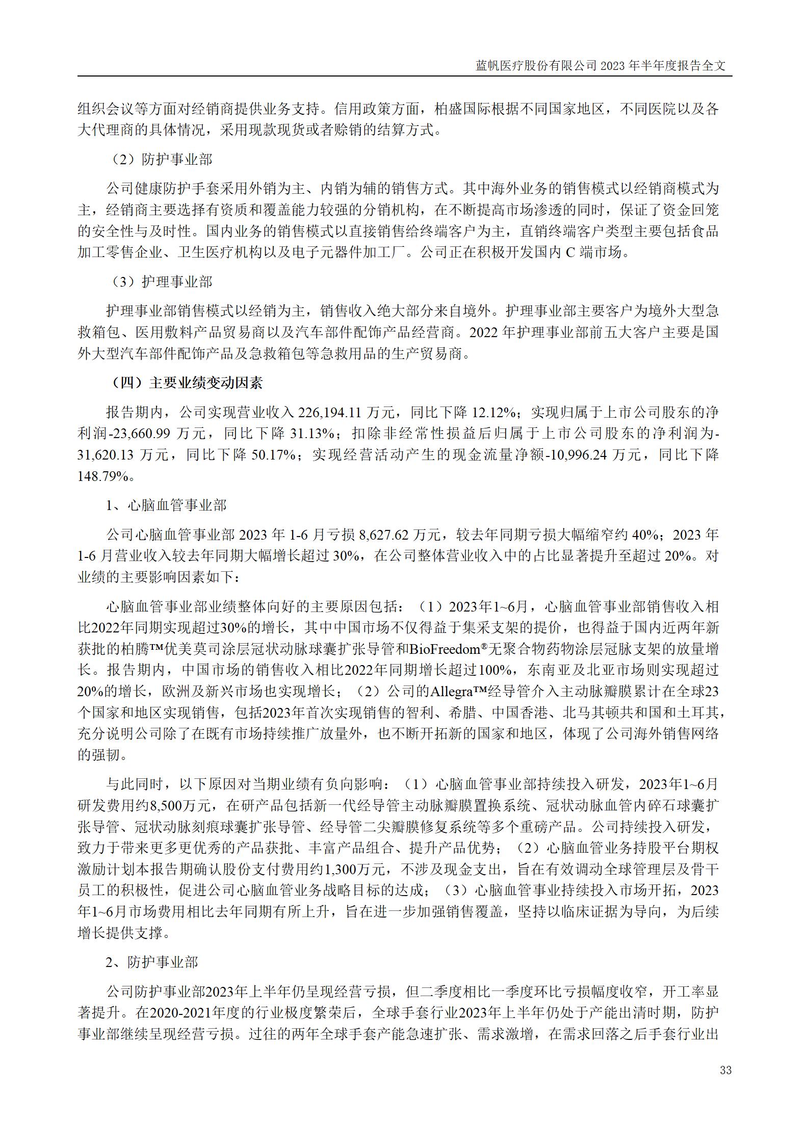 bob电竞竞技
医疗股份有限公司2023年半年度报告_33