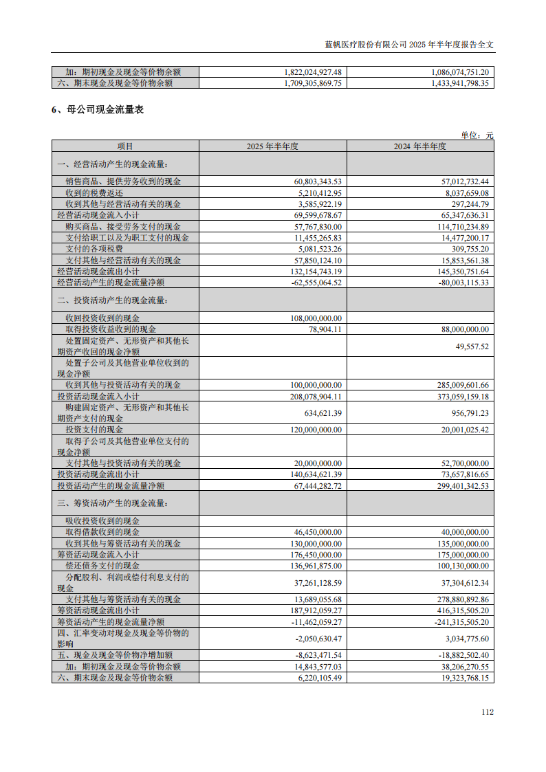 bob电竞竞技
医疗：2025年半年度报告_112