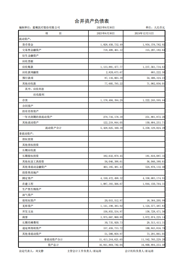 bob电竞竞技
医疗：半年报财务报表_01